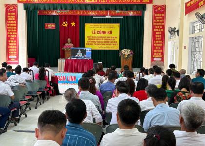 Xã Nghĩa Mai tham dự trực tuyến Lễ công bố Nghị quyết sắp xếp đơn vị hành chính cấp xã